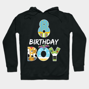 Toy Funny 8th Birthday Story B-day Gift For Boys Kids Hoodie